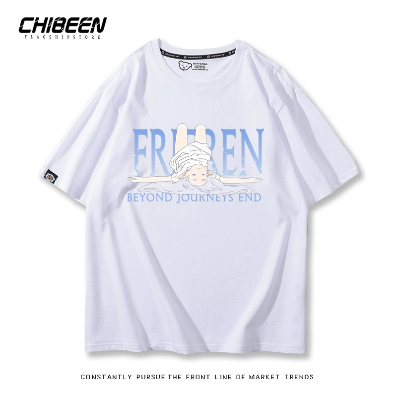 Unisex Anime Cotton Short Sleeve T-Shirt