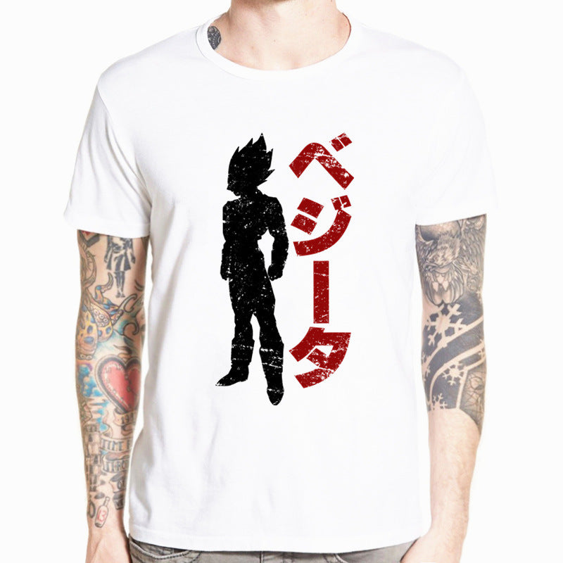 Unisex Goku Printed Short-sleeved Slim-fit T-shirt