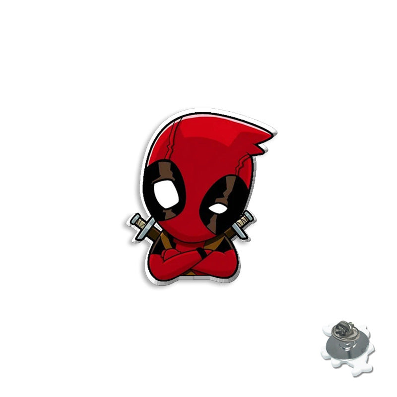 Deadpool and Wolverine Brooch Badge