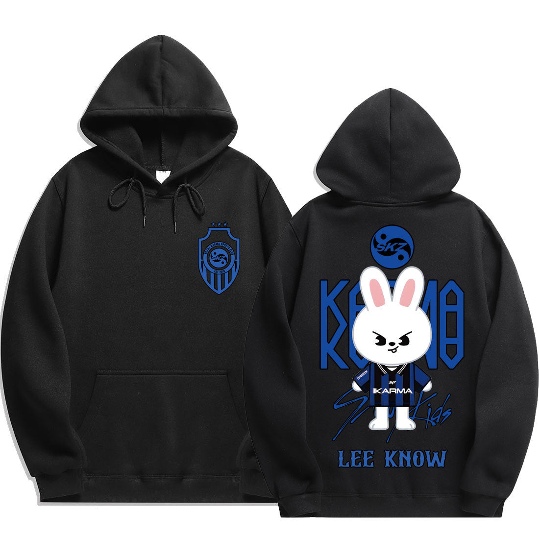 Lee Know KARMA Graphic Printed Hoodie Top