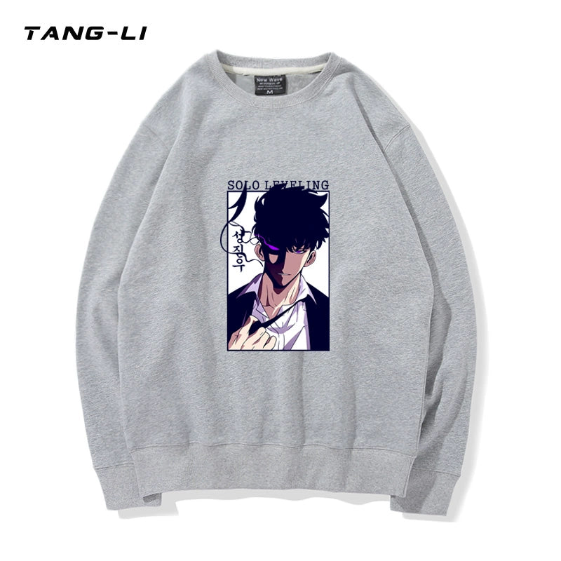 Men's Anime Logo Crew Neck Sweatshirt