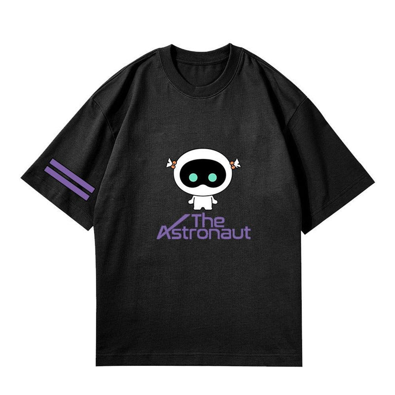 Unisex Kpop The Astronaut Print Short Sleeve Tee