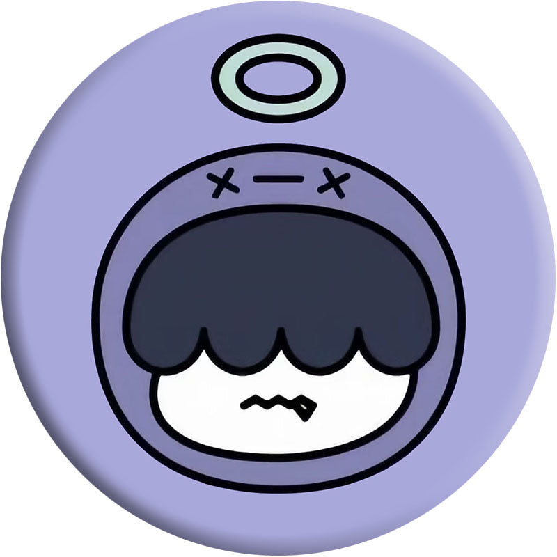 KPOP Doll Badge Mirror Keychain Pendant