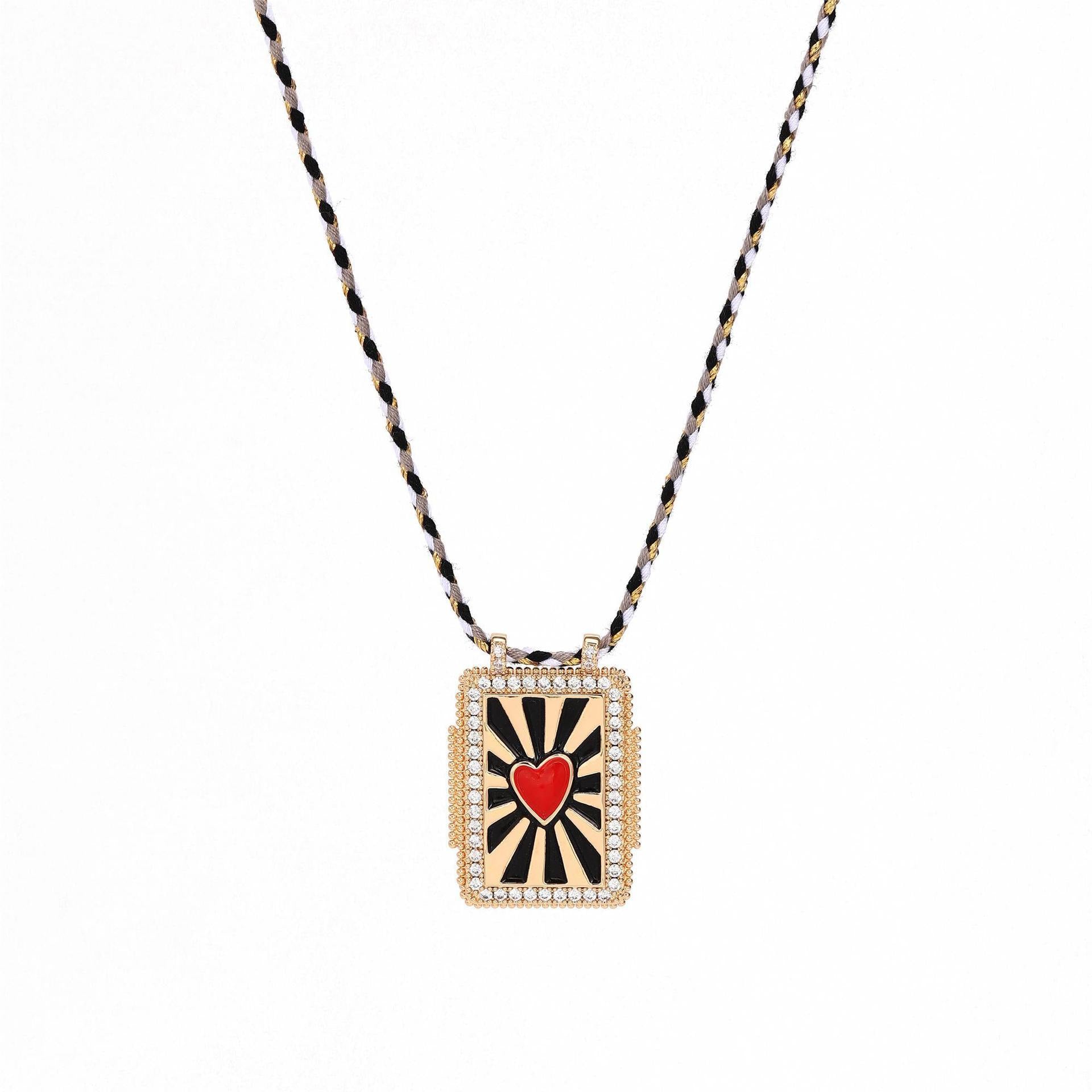 Bohemian Style Tarot Card Necklace