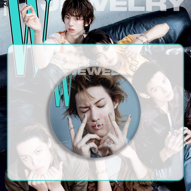 Martin Juhoon Magazine Cover Badge Mirror Keychain