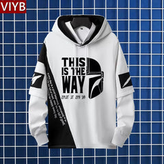 Men's Mandalorian Print Hooded Jacket