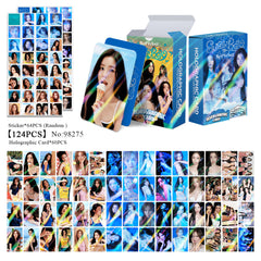 124PCS RV Velvet Summer Flash Photocard Sticker