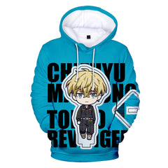 Unisex Cute Anime Digital Loose Hoodie