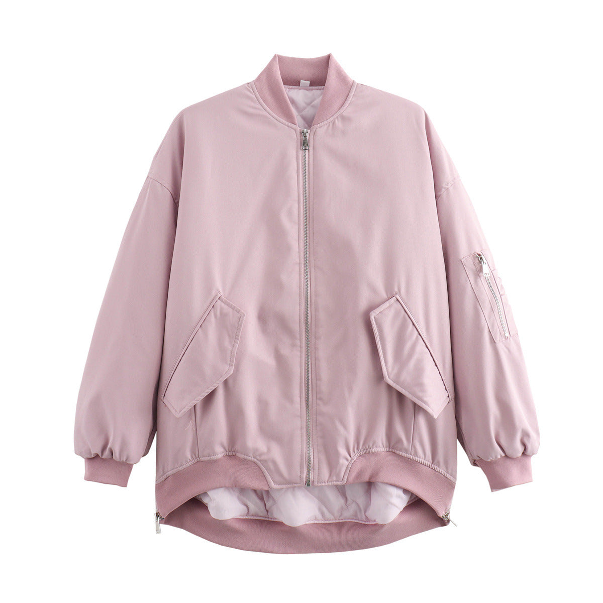 Women's Loose Zipper Flight Cotton Jacket