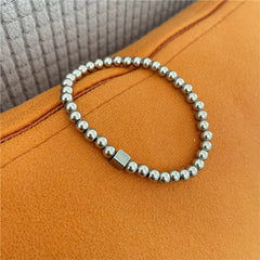 Trendy Hyunjin Round Bead Bracelet