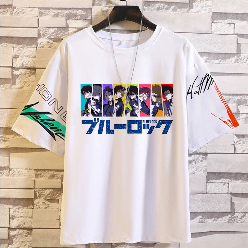 Unisex Anime Pattern Print Crew Neck T-shirt