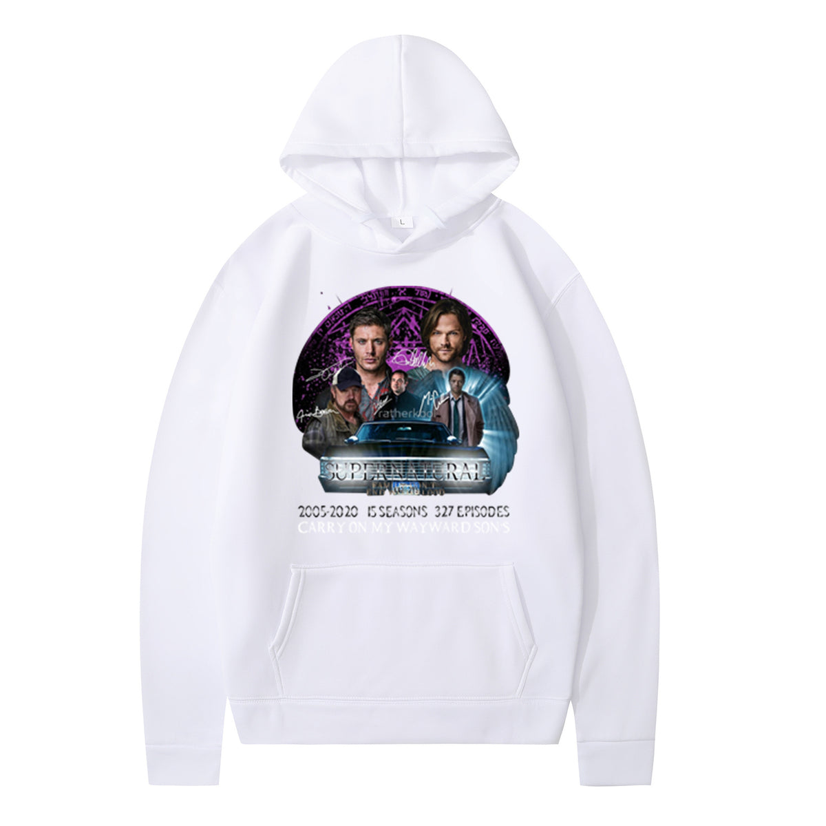 Casual Tv Character Print Pullover Hoodie