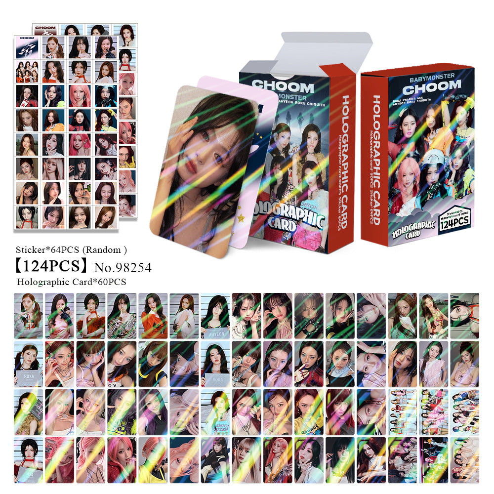60PCS BM CHOOM Flash Photocard Sticker