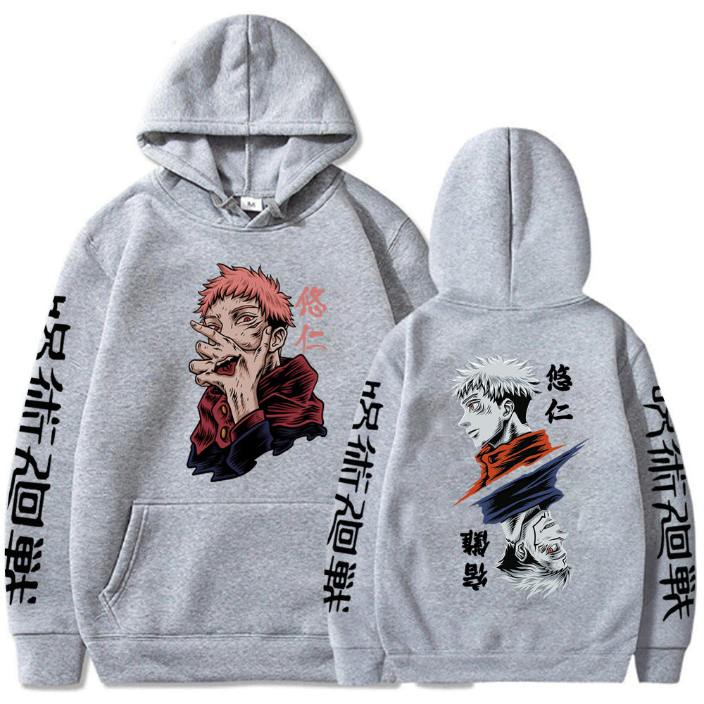 Trendy Anime Printed Loose Casual Hoodie