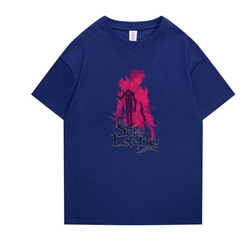 Cool Anime Print Short-sleeved T-shirt