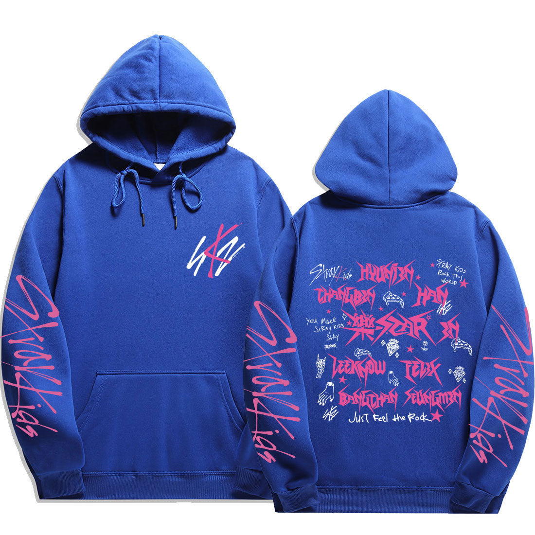 Unisex KPOP LOGO Print Loose Hoodie