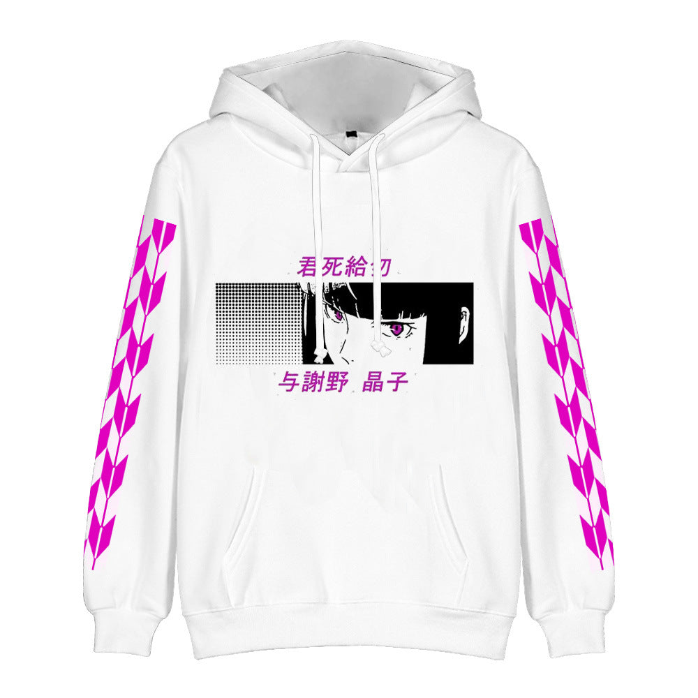 Chic Anime 3D Print Loose Cosplay Hoodie