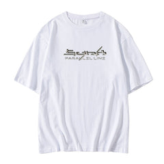 KPOP Parallel Line Printed Short Sleeve T-Shirt