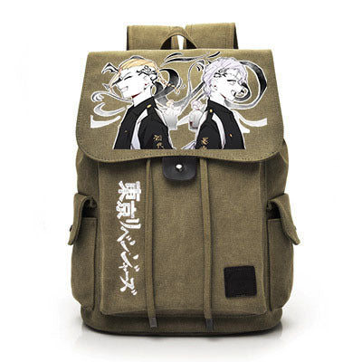 Vintage Anime Canvas Backpack