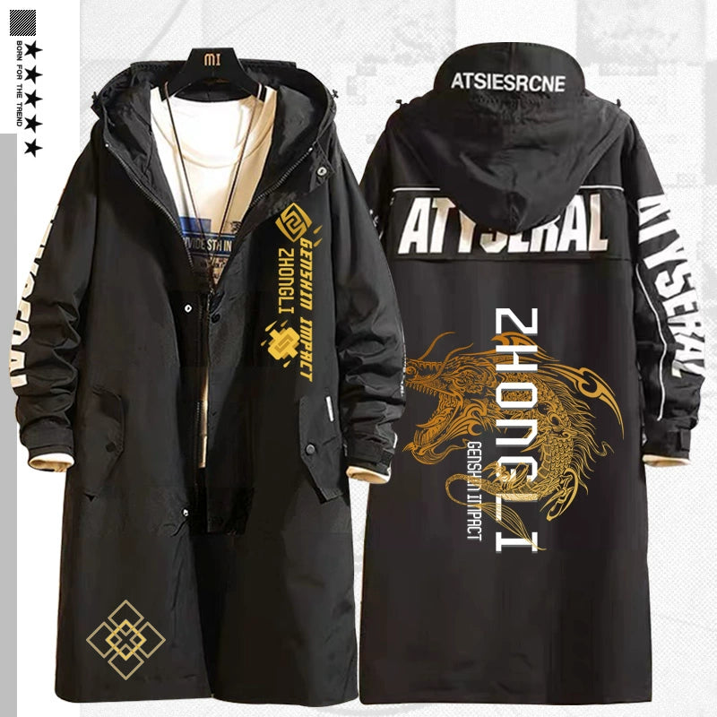 Men's Game ZhongLi Medium Long Trench Jacket
