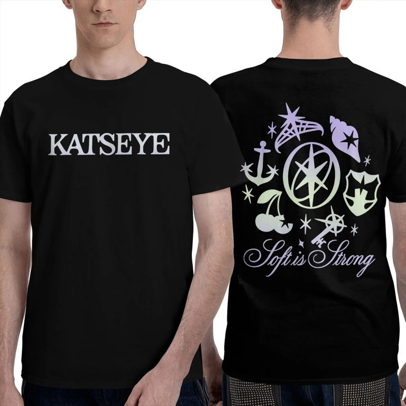 Casual Kpop Katseye Gabriela Logo T-Shirt