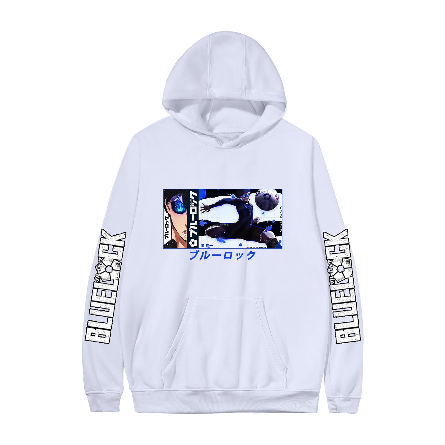 Casual Anime Pattern Print Pullover Hoodie