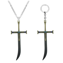 Cool Anime Sword Necklace Keychain Pendant