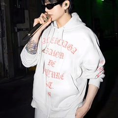 Trendy Jungkook Same Zip-up Hoodie Top