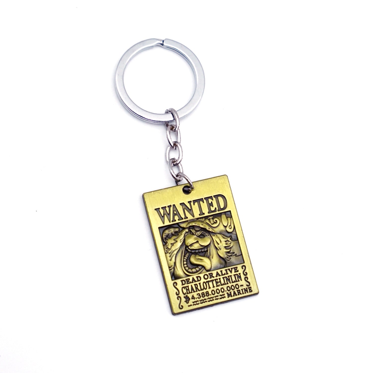 Trendy Anime Luffy Wanted Keychain