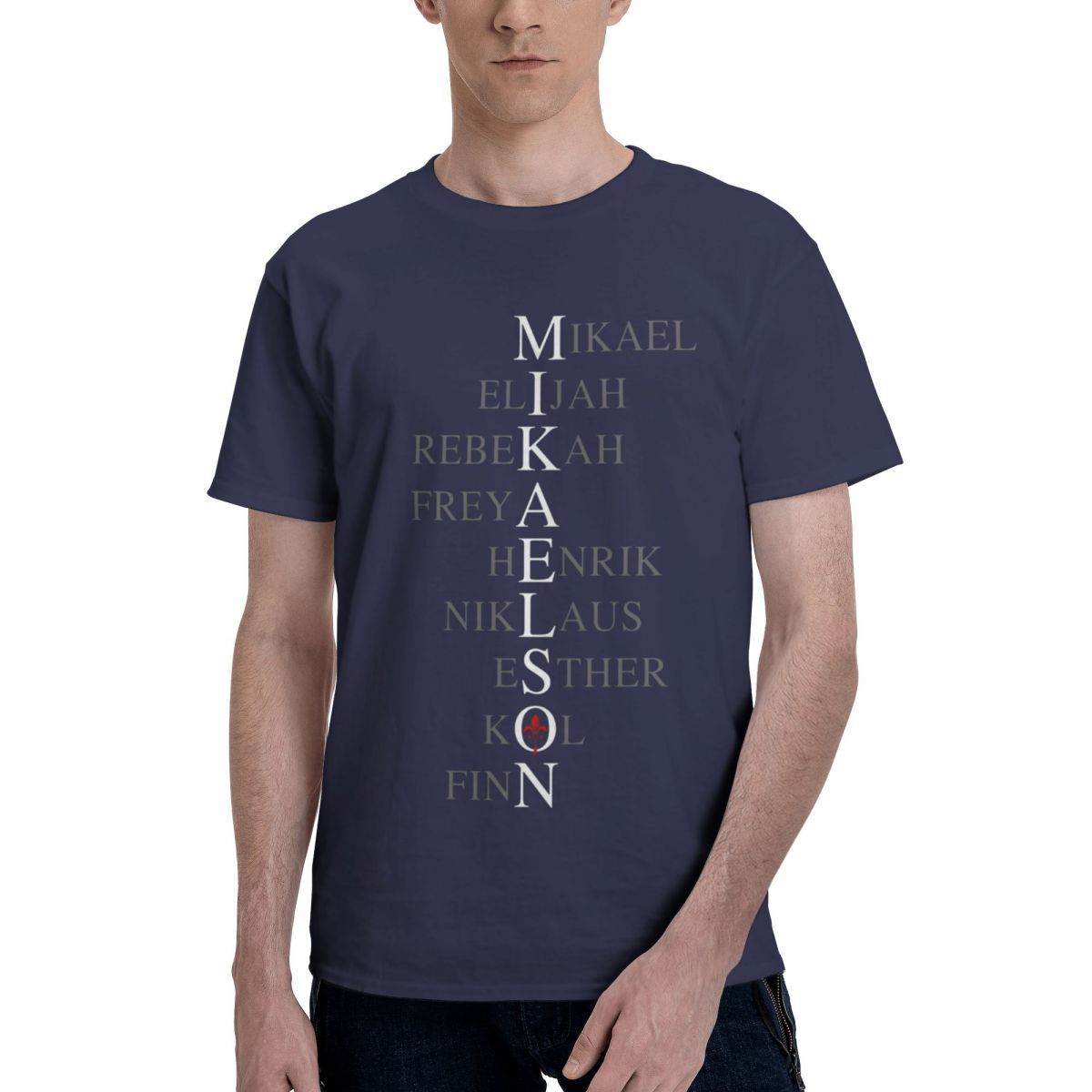 Mikaelson Family Letter Print T-shirt