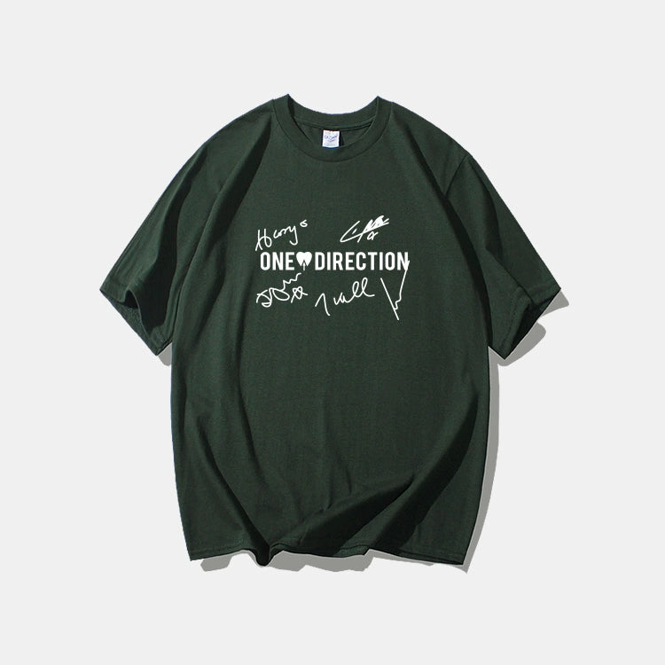 1D Signature Short Sleeve Crew Neck T-Shirt