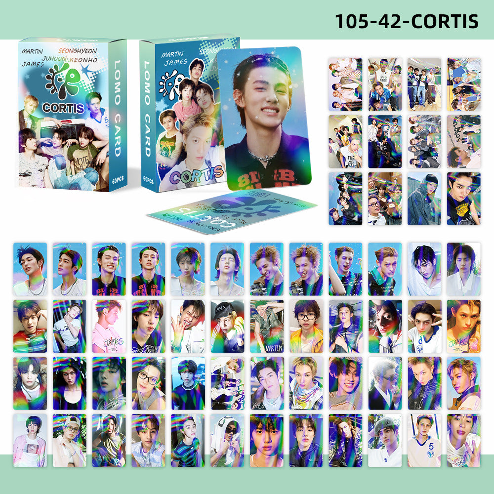 60PCS COR Laser Lomo Photocard