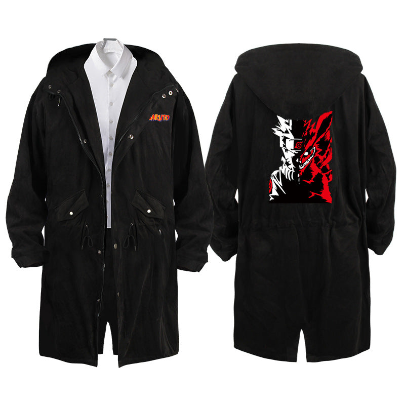 Unisex Itachi Anime Long Trench Jacket