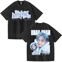 SKZ STAY in Our Little House Print Washed Tee