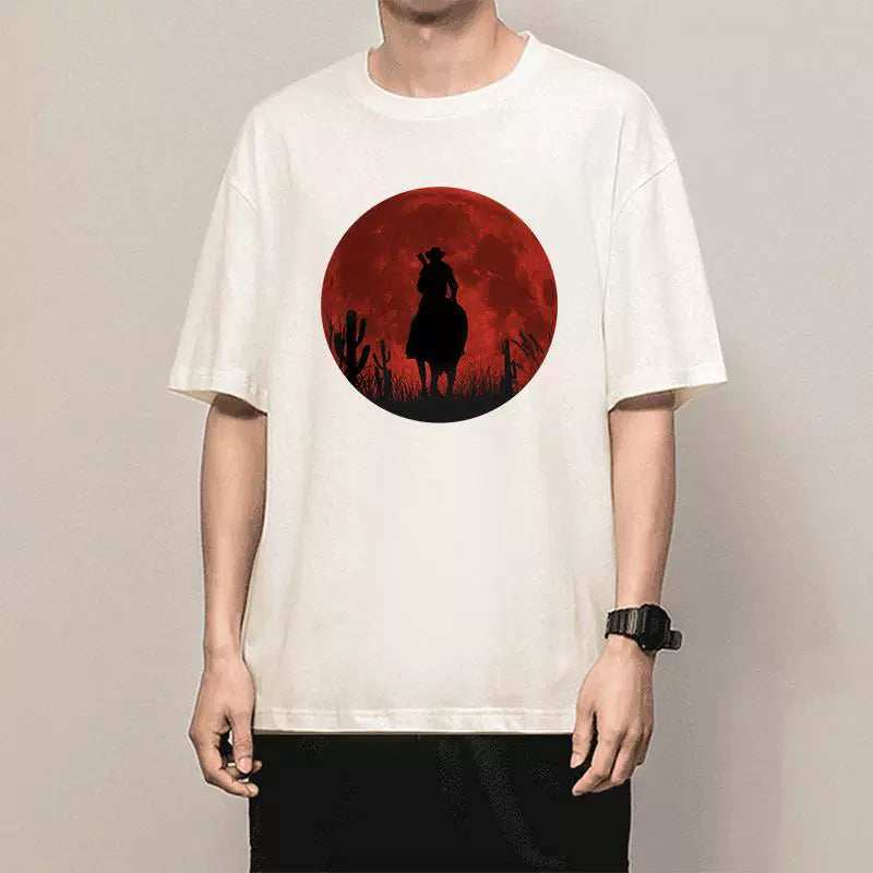 Trendy Game Graphic Print Short Sleeve T-shirt