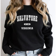 Women's Salvatore Brothers Letter Loose Sweatshirt