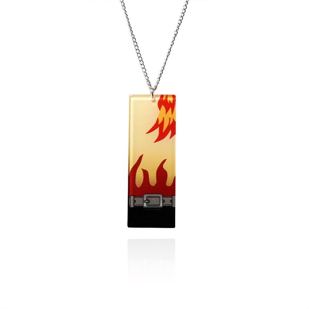 Trendy Anime Logo Pendant Necklace