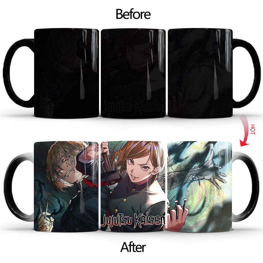 Heat-sensitive Anime Color-changing Ceramic Mug