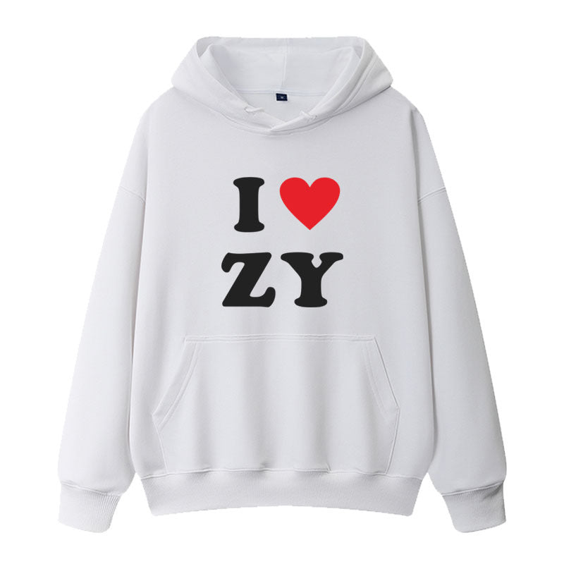 KPOP Love Letter Pullover Loose Hoodie