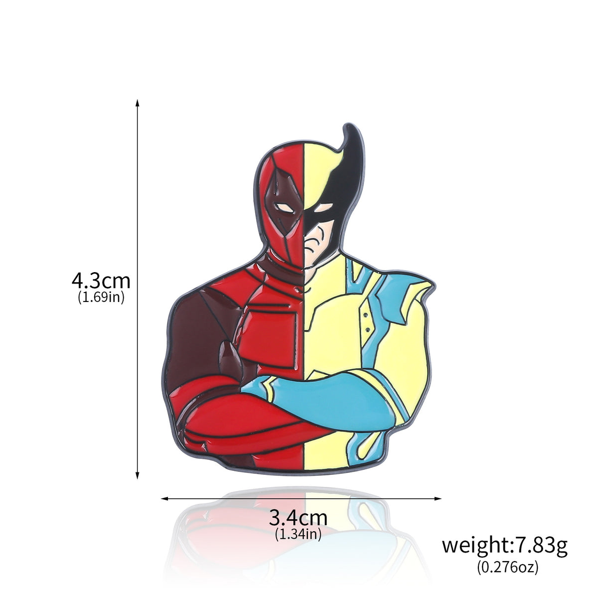 Deadpool and Wolverine Brooch Badge