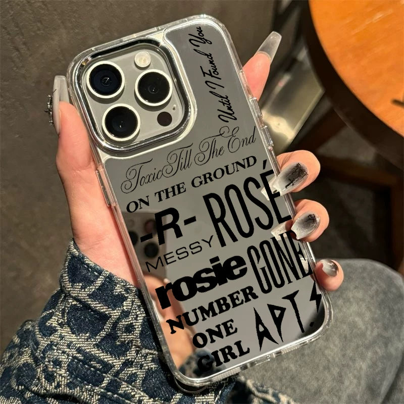 ROSE Tracklist Mirror Phone Case