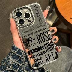 ROSE Tracklist Mirror Phone Case