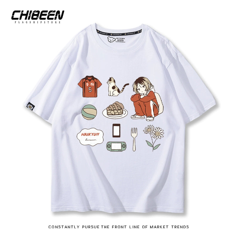 Unisex Kenma Anime Short Sleeve T-Shirt