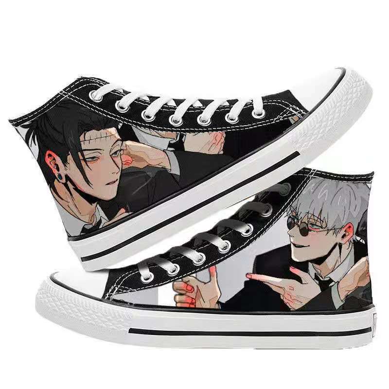 Unisex Casual Anime 3D Printed Canvas Shoes