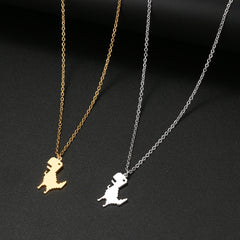 Cute Dinosaur Clavicle Necklace