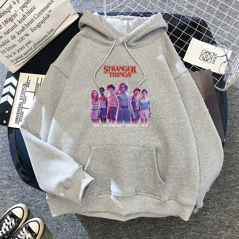 Casual Tv Pattern Printed Pullover Hoodie
