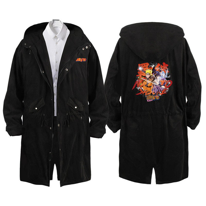 Unisex Itachi Anime Long Trench Jacket