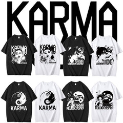 Kpop Karma Graphic Print Short Sleeve T-Shirt