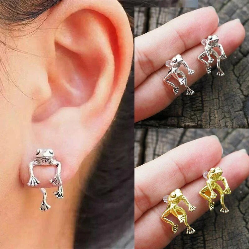 Retro Frog Earrings Jewelry