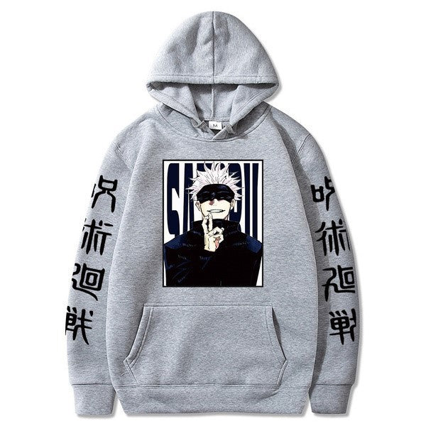 Unisex Anime Graphic Print Loose Hoodie